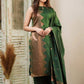 Women Silk Prism Kurta Pant Dupatta Set