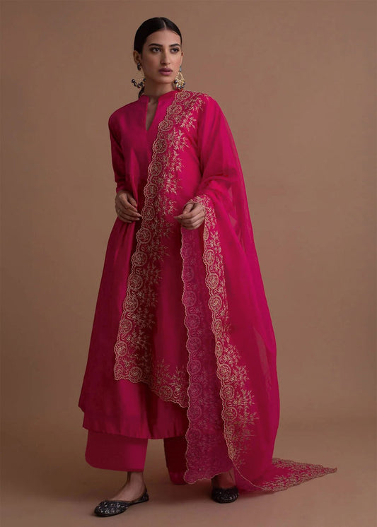 Women Silk  Kurta Pant Dupatta Set